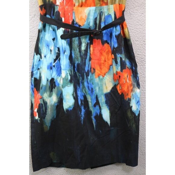 Moulinette Soeurs-Anthropologie Strapless Silk Blend Watercolor Dress-Size 4 - Picture 2 of 14